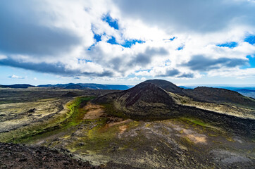 Island Vulkan Thrihnukagigur Panorama Volcano Bláfjöll Hafnarfjörður Iceland Abenteuer Krater...