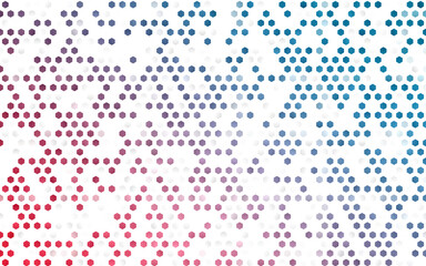Light Blue, Red vector template in hexagonal style.