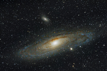 Andromeda galaxy at 840mm
