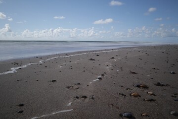 footprints on the sand