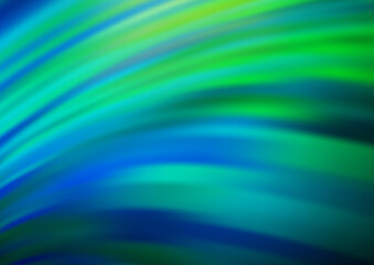 Obraz premium Light Blue, Green vector background with bent ribbons.