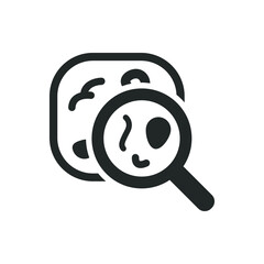 Obraz premium Bacteria research icon