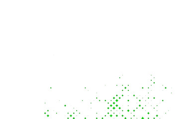 Light Green vector background with colored stars.