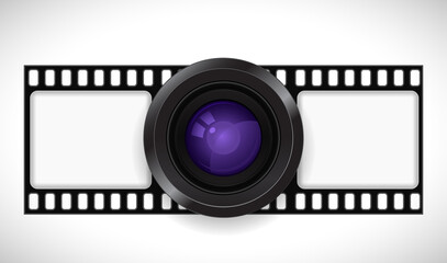 Obraz premium camera lens on background