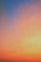 sunset in the sky