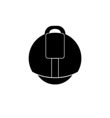 Beautiful simple vector monowheel icon isolated on white backgraund. Balance electric vehicle © Mariya