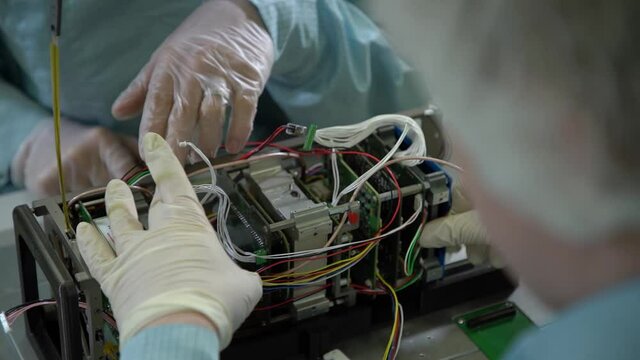 space microsatellite assembly and calibration process