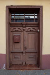 door to the old building