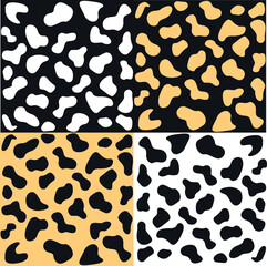 Print leopard pattern. Vector illustration.