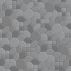 3D brick stone pavement