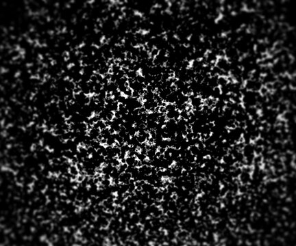 Dirty black dots texture with circular blur.