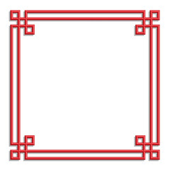 3D chinese border frame 43 - 370525056