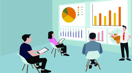 Business People Meeting learning And Marketing Idea