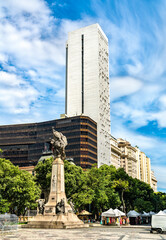 Fototapeta na wymiar Monument to Marshal Floriano Peixoto in downtown Rio de Janeiro, Brazil