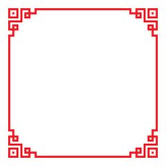 chinese border frame - 370526476