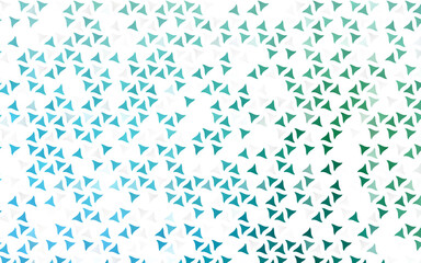 Light Blue, Green vector seamless texture in triangular style.