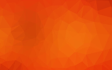 Light Orange vector polygonal pattern.