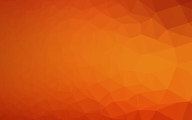 Light Orange vector abstract mosaic pattern.