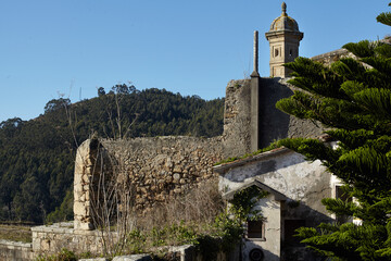 Fototapeta na wymiar Antigua ruins of Ferrol.