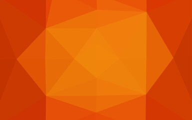 Light Orange vector polygon abstract backdrop.