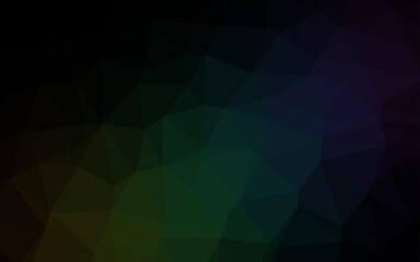 Obraz premium Dark Green vector abstract mosaic background.