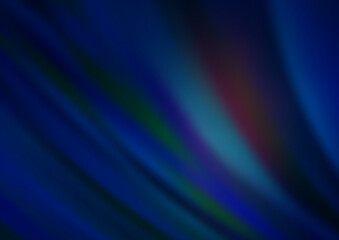 Dark BLUE vector template with lava shapes.