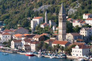 The church of Saint Nicholas on the Bay of Kotor, Perast, Montenegro