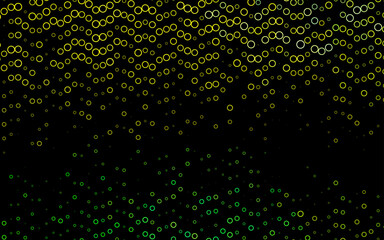 Light Green, Yellow vector layout with circle shapes.