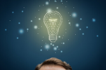 Creativity, idea and artificial intelligence concepts