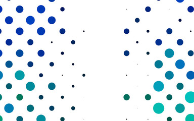 Light Blue, Green vector background with bubbles.