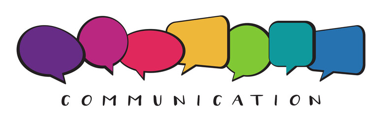 speech bubbles, communication concept, vector illustration