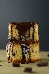 Bizcocho de chocolate esponjoso