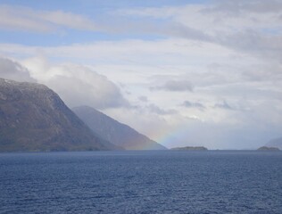 rainbow over the Magellan