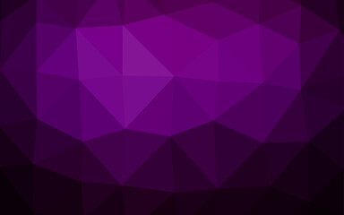 Obraz premium Dark Purple vector shining triangular background.