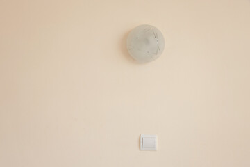 sconce round white hanging on the side light wall