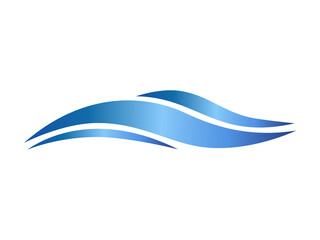 Sea logo. Wave logo. Wave gradient vector illustration. 