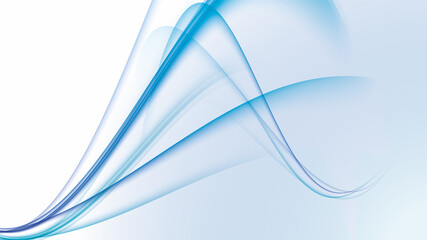 Fototapeta premium Abstract background with beautiful blue waves.