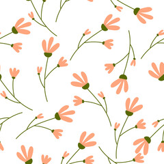 seamless pattern with flowers