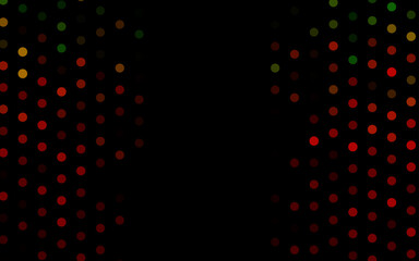 Dark Green, Red vector template with circles.