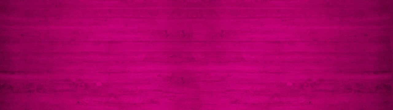Abstract dark magenta pink painted colored concrete stone boards texture background banner panorama