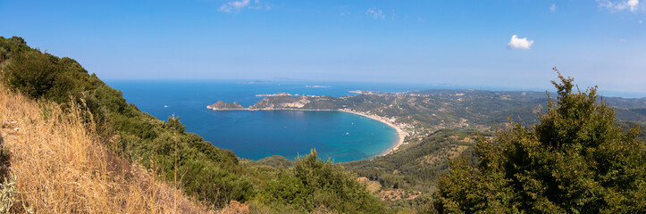 Bay of Agios Georgios in northwestern Corfu, Greece