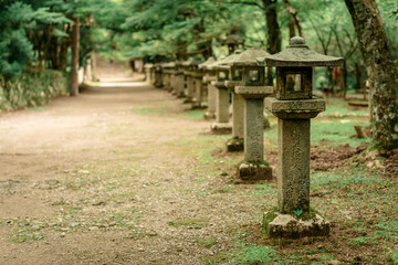 愛宕神社参道の灯篭
