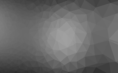 Light Silver, Gray vector polygonal template.