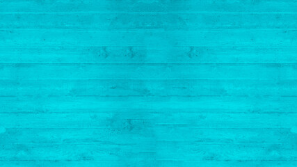 Abstract dark aquamarine turquoise concrete stone boards texture background banner, trend color 2020