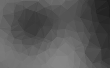 Light Silver, Gray vector abstract polygonal layout.