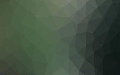 Obraz premium Dark Green vector abstract mosaic pattern.