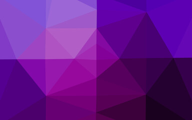 Dark Purple vector blurry triangle texture.