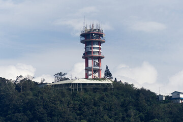 transmitter tower on the hill