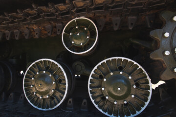 Caterpillar from the Soviet is-2 tank