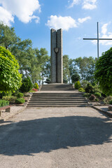 Monument commemorating the battle of Płowce in 1331